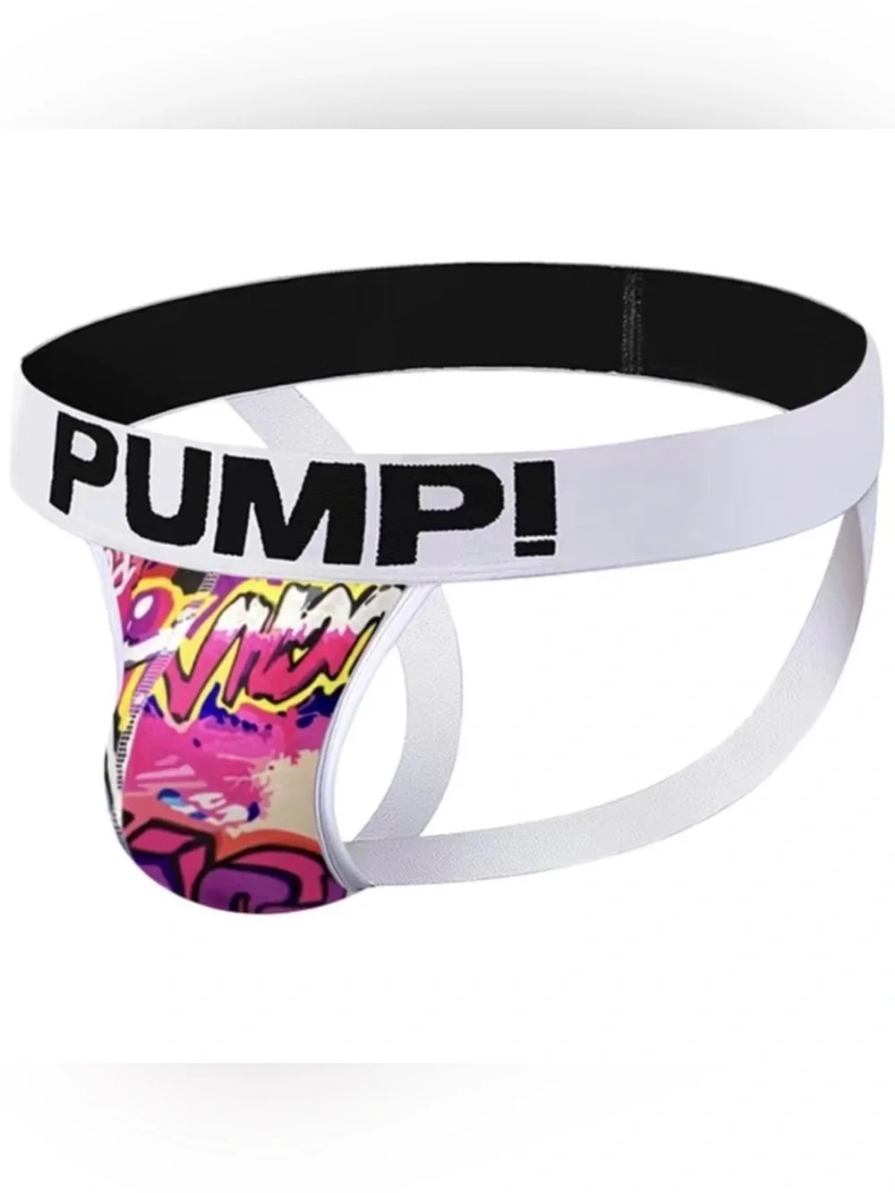 NWT PUMP! Drip Jockstrap Graffiti Athletic Underwear XL Extra Large